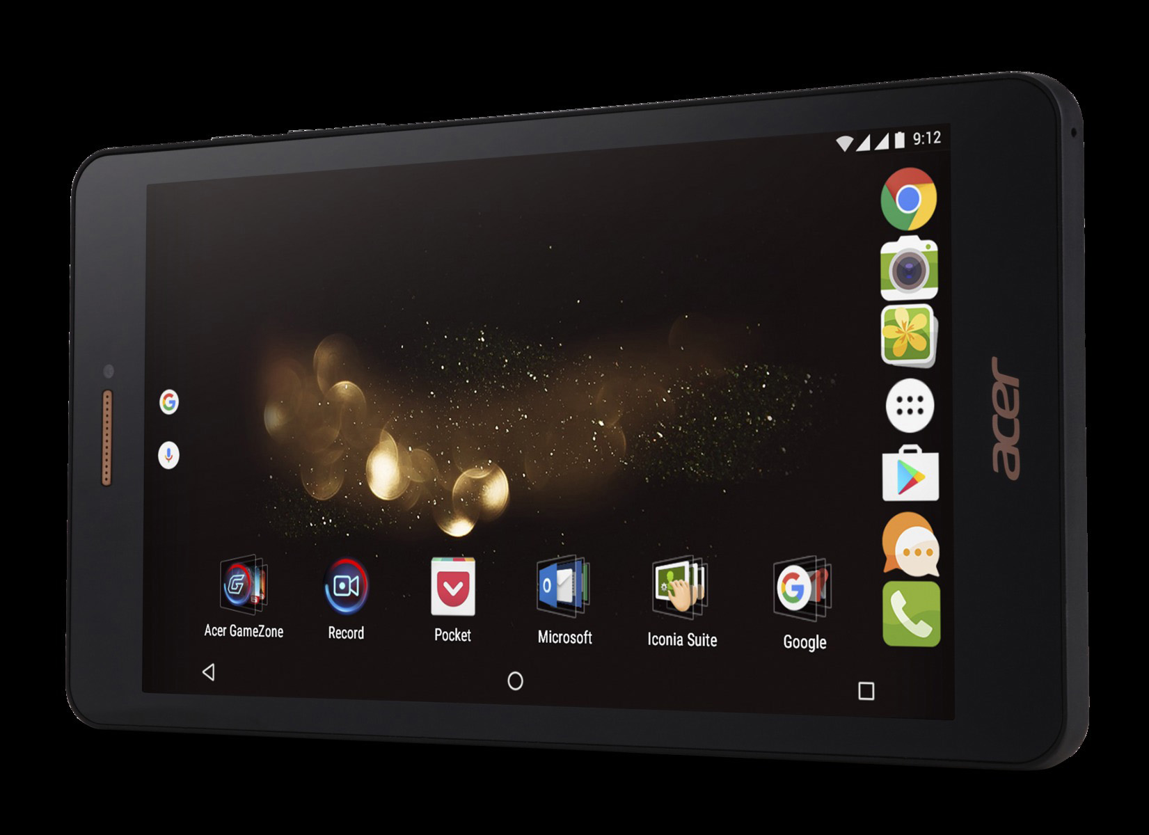 ACER Iconia Talk S (A1-734), Tablet, 16 GB, 7 Zoll, Schwarz/Gold