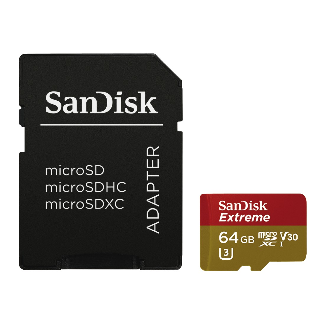 SANDISK Extreme®, Micro-SDHC MicroSDHC Speicherkarte, 64 GB