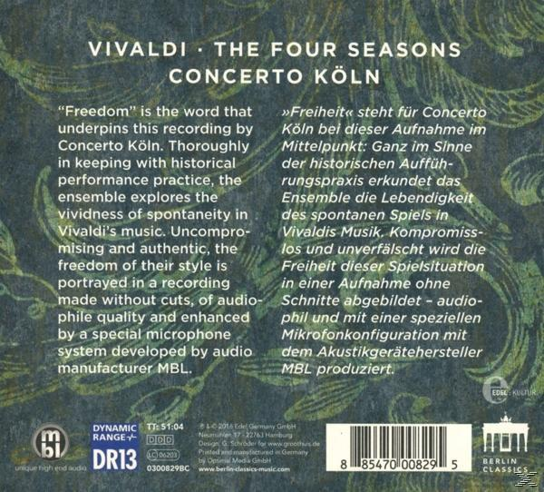 Concerto Köln - The Four Seasons  - (CD)