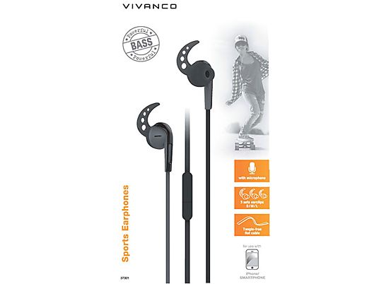 VIVANCO SPX 40 - Auricolare (In-ear, Nero)