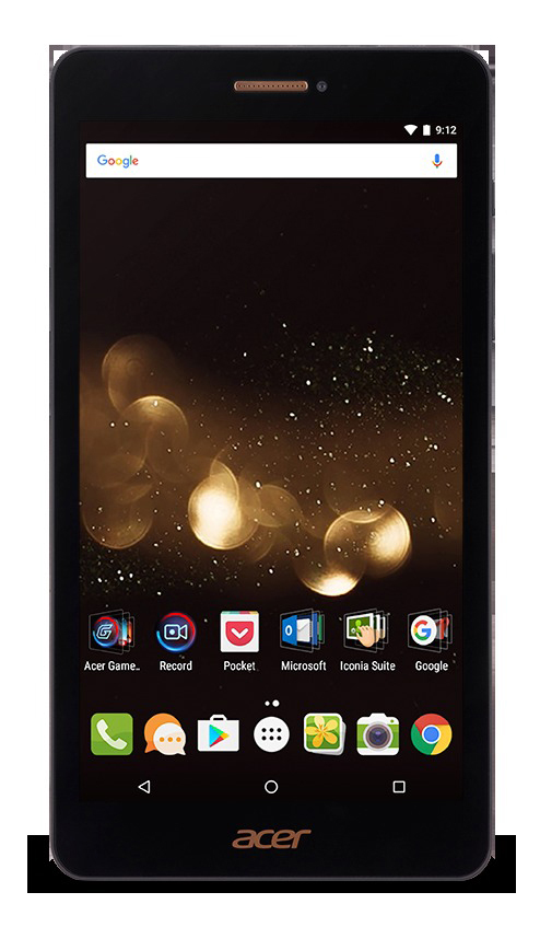 ACER Iconia Talk S (A1-734), Tablet, 16 GB, 7 Zoll, Schwarz/Gold