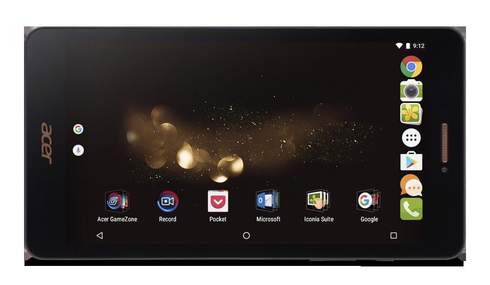 ACER Iconia Talk S (A1-734), Tablet, 16 GB, 7 Zoll, Schwarz/Gold