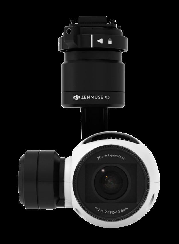 DJI Zenmuse X3 Kamera inkl. Gimbal Weiß/Schwarz