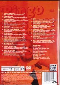 DVD-Hülle: Roter/oranger Hintergrund mit Songtiteln und Künstlerbild.