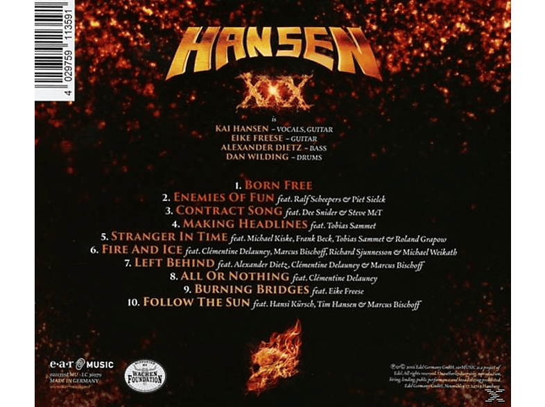 Thumbnail - Hansen & Friends - XXX-Three Decades In Metal (CD)