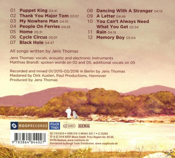 Jens Thomas - Memory Boy  - (CD)