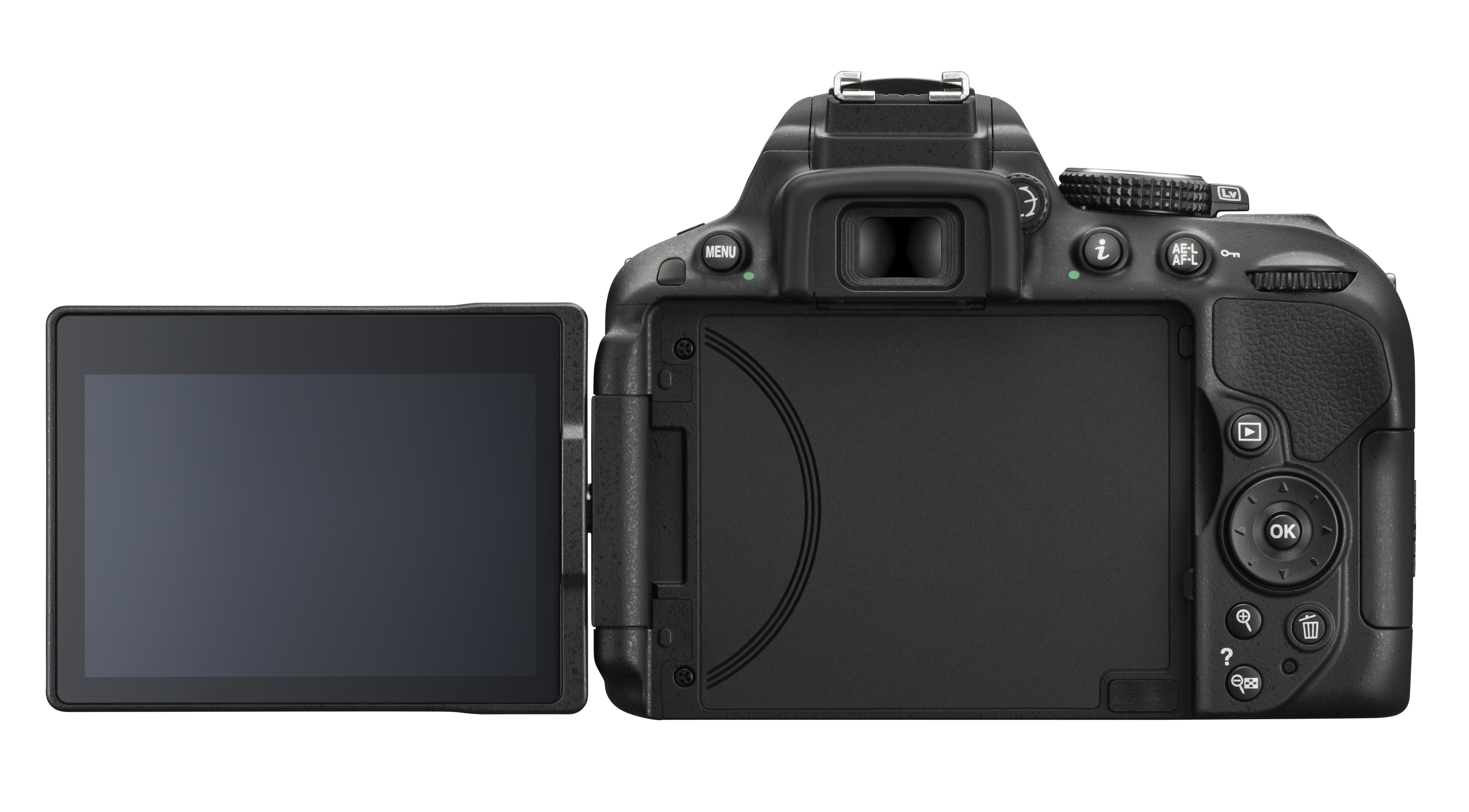 NIKON D5300 Kit Spiegelreflexkamera, 24,2 Megapixel, 18-105 mm Objektiv (AF-S, DX, ED, VR), WLAN, Schwarz