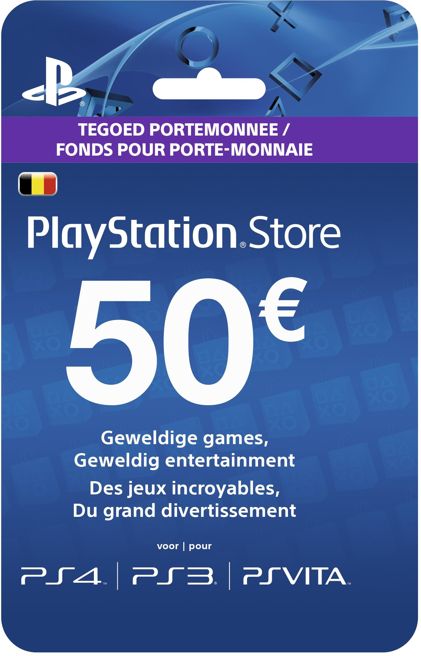 PlayStation Store-kaart 50 Euro België (9893530)