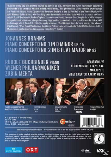 Rudolf Buchbinder, Wiener Phliharmoniker - Klavierkonzerte 1+2  - (DVD)