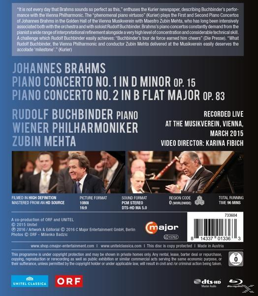 Rudolf Buchbinder - Klavierkonzerte 1+2 (Blu-ray) 