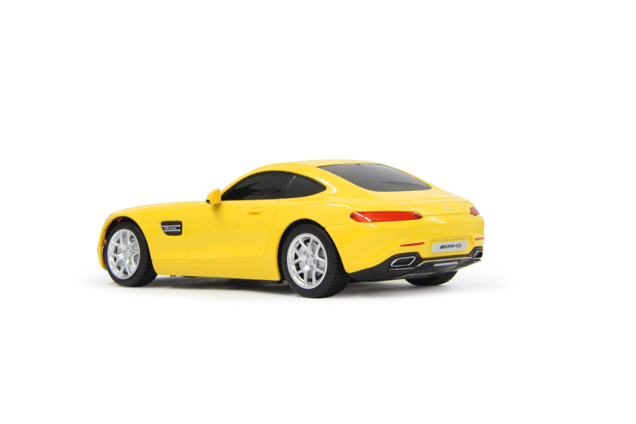 JAMARA Mercedes AMG GT 1:24 gelb 27MHz ferngesteuertes Auto, Gelb