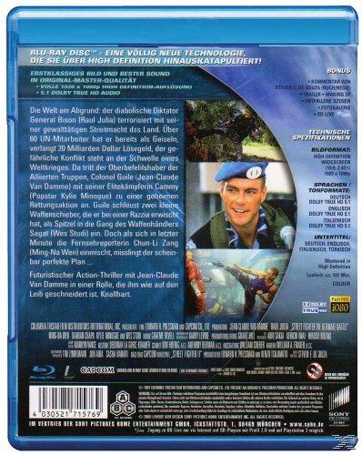 Rückseite der Blu-ray Disc. Text auf Deutsch und Bilder einer Filmszene.