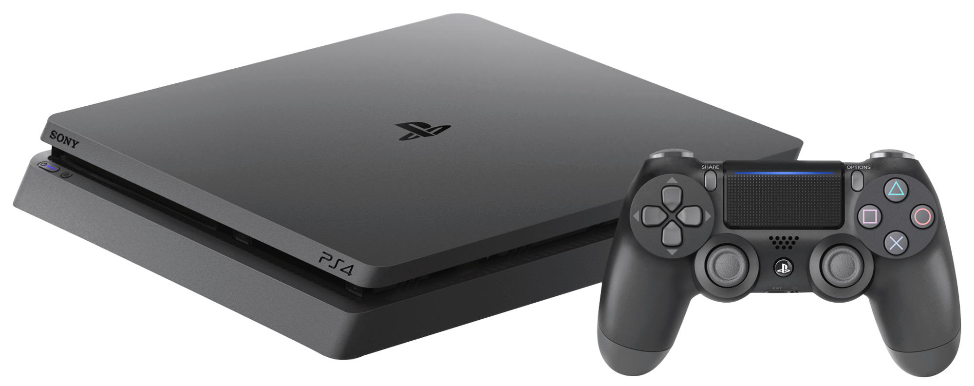 Consola - Sony - PS4 SLIM Negra, 1TB, DualShock 4
