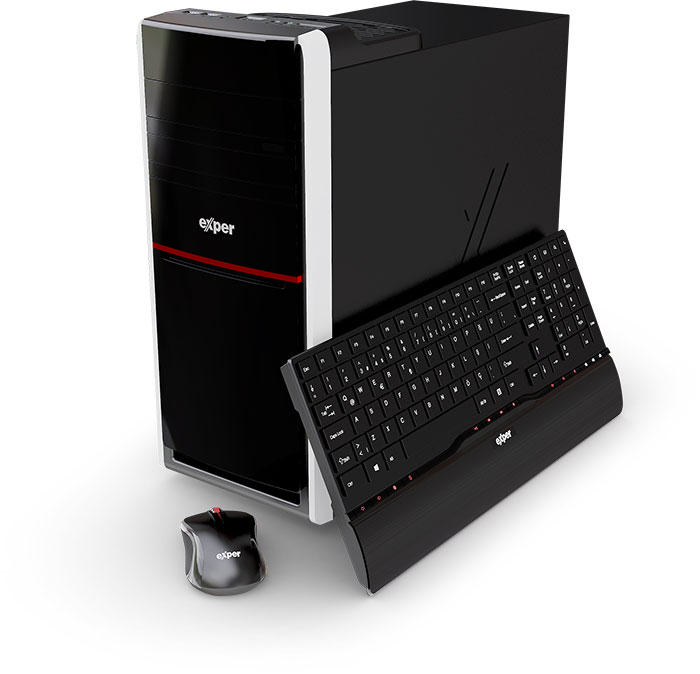 EXPER Action DEX560 Intel Core i5-6402P 2.8 GHz 8GB 1TB AMD Radeon HD8350 2GB W10 Masaüstü PC