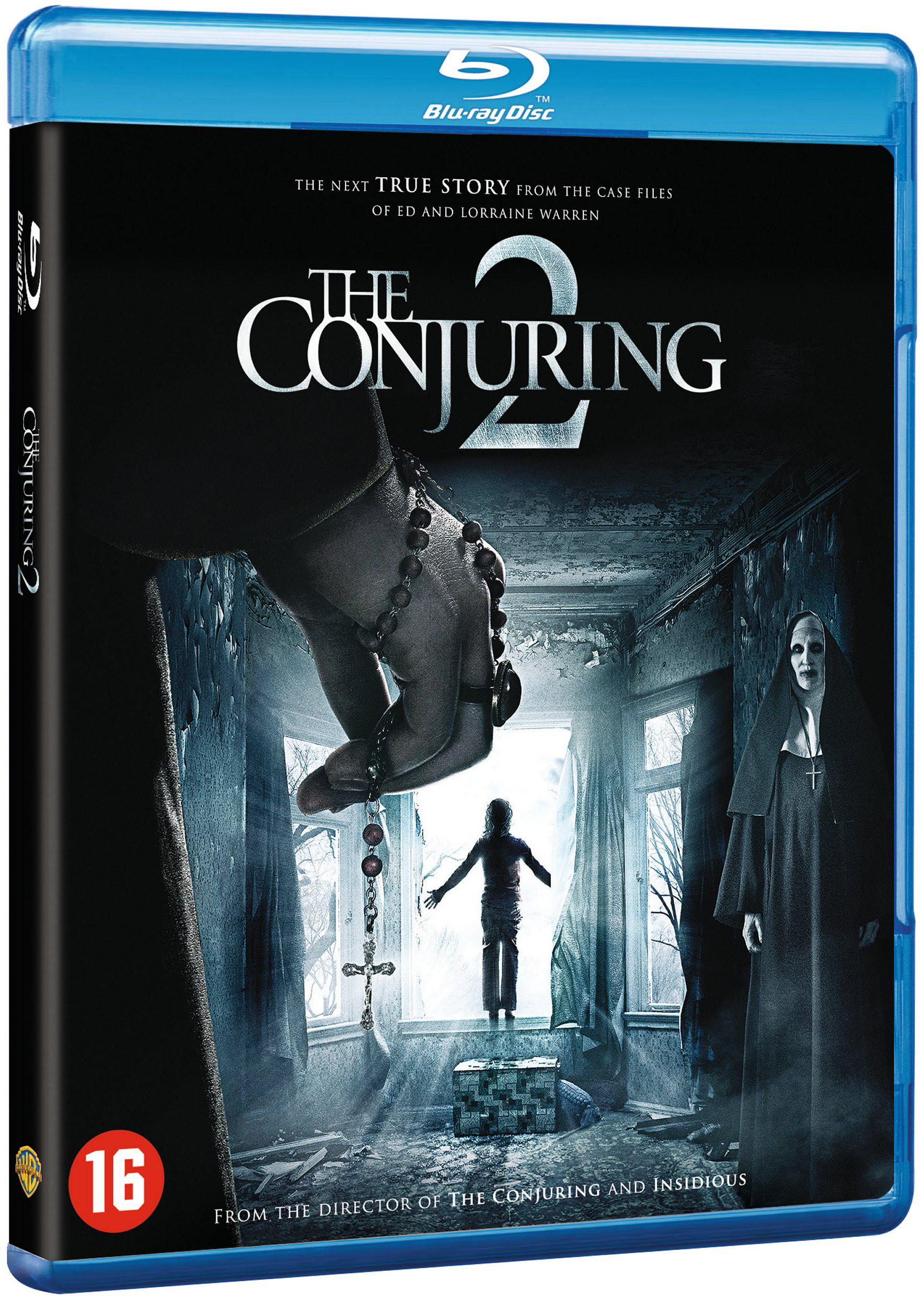 Couverture de DVD : Une scène hantée, une religieuse, un enfant et un chapelet.
