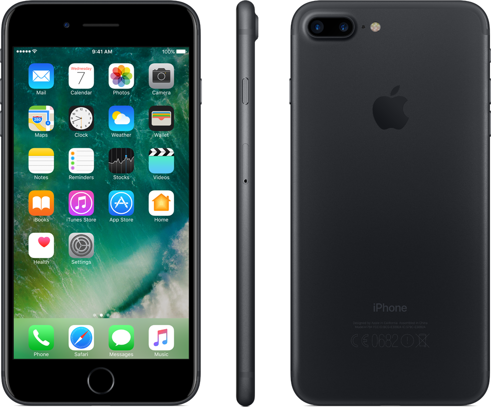 APPLE iPhone 7 Plus 128 GB Schwarz 128 GB, Schwarz
