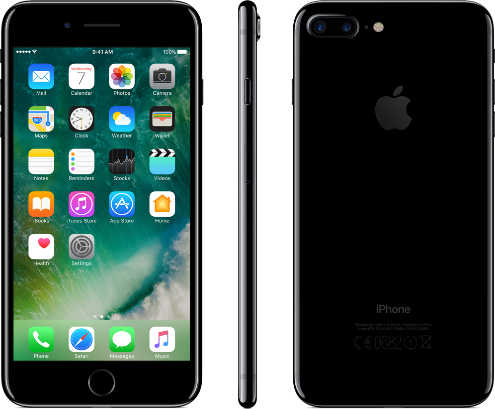 APPLE iPhone 7 Plus 256 GB Diamantschwarz 256 GB, Diamantschwarz
