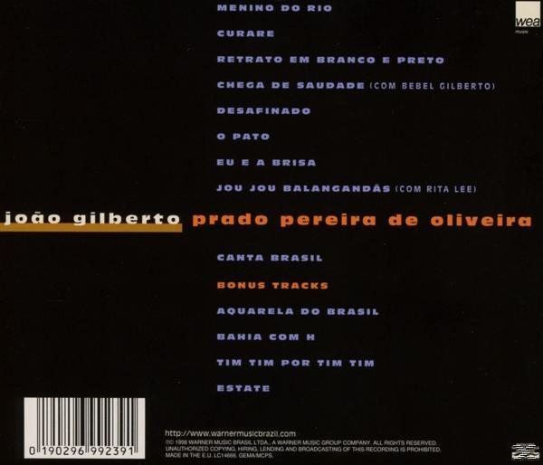 João Gilberto - Prado Pereira De Oliveira  - (CD)