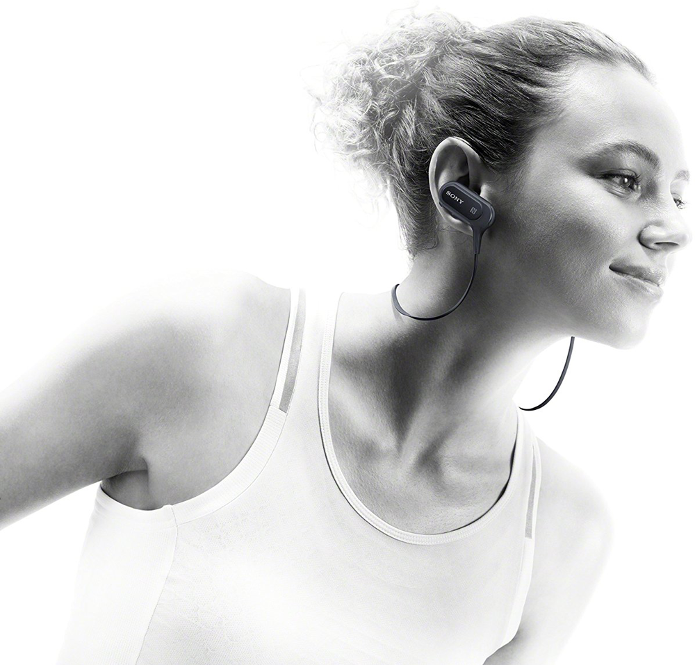SONY Sport-Wireless-Kopfhörer MDR-XB50BS In-Ear, Spritzwassergeschützt, EXTRA BASS™, Bluetooth