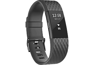 FITBIT Charge 2 Special Edition Large, Fitnesstracker, 165-206 mm, Schwarz
