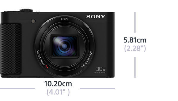 SONY Cyber-shot DSC-HX90 Zeiss NFC Digitalkamera Schwarz, 30x opt. Zoom, TFT-LCD, Xtra Fine, WLAN