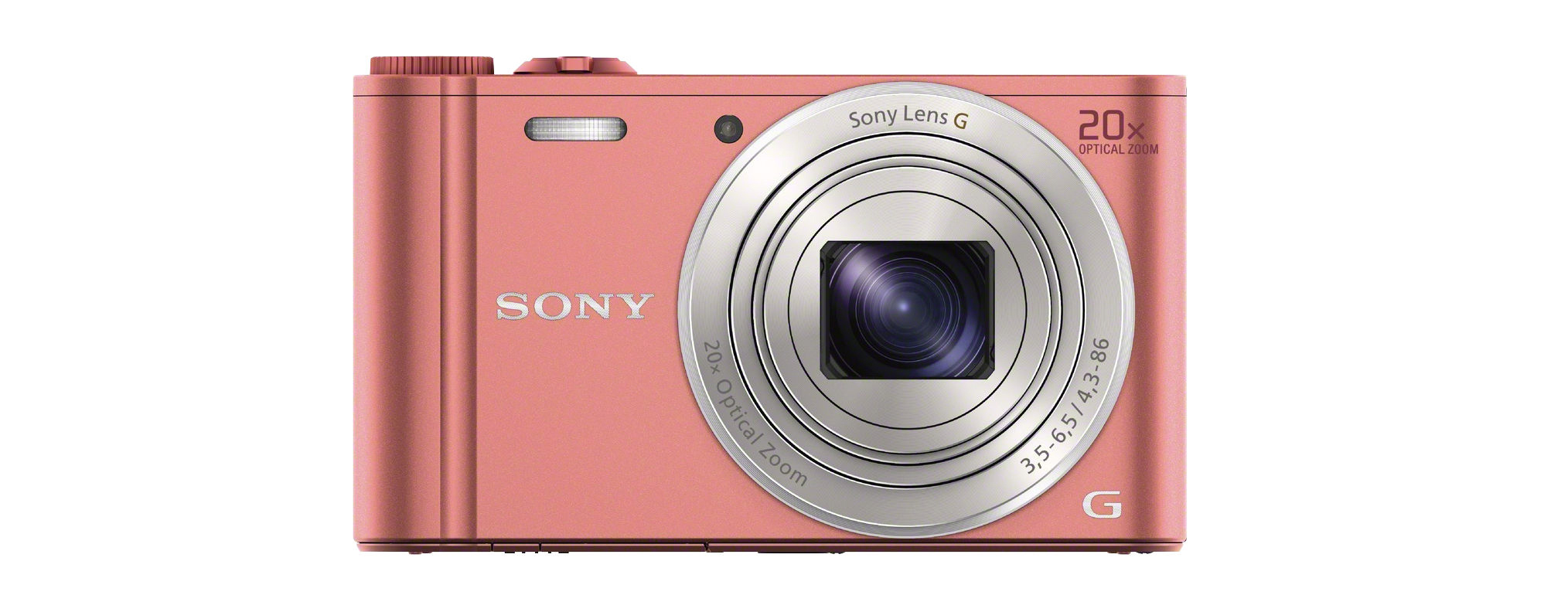 SONY Cyber-shot DSC-WX350 NFC Digitalkamera Pink, 20x opt. Zoom, TFT-LCD, Xtra Fine, WLAN