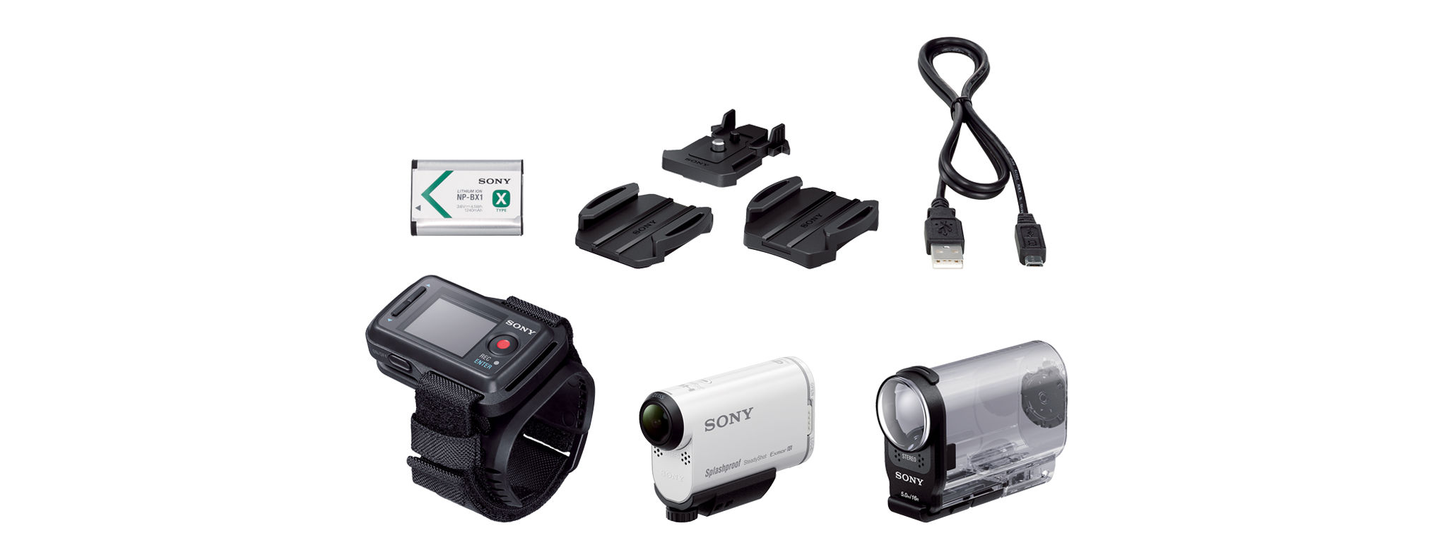 SONY HDR-AS200 VR.CEN Remote Action Cam  inkl. Fernbedienung, WLAN