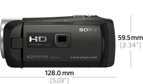 SONY HDR-PJ410 Zeiss Camcorder  2,5 Megapixel, 30xopt. Zoom