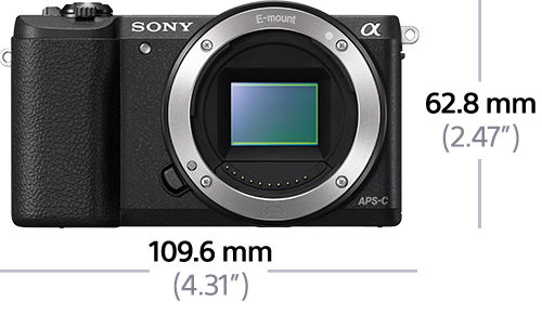 SONY Alpha 5100 (ILCE5100B.CEC) Systemkamera, 7,62 cm Display Touchscreen, WLAN