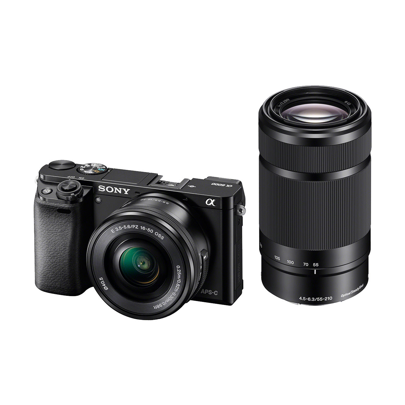 SONY Ausstellungsstück - Systemkamera Alpha 6000 mit Objektiv 16-50mm und 55-210mm (ILCE-6000Y)