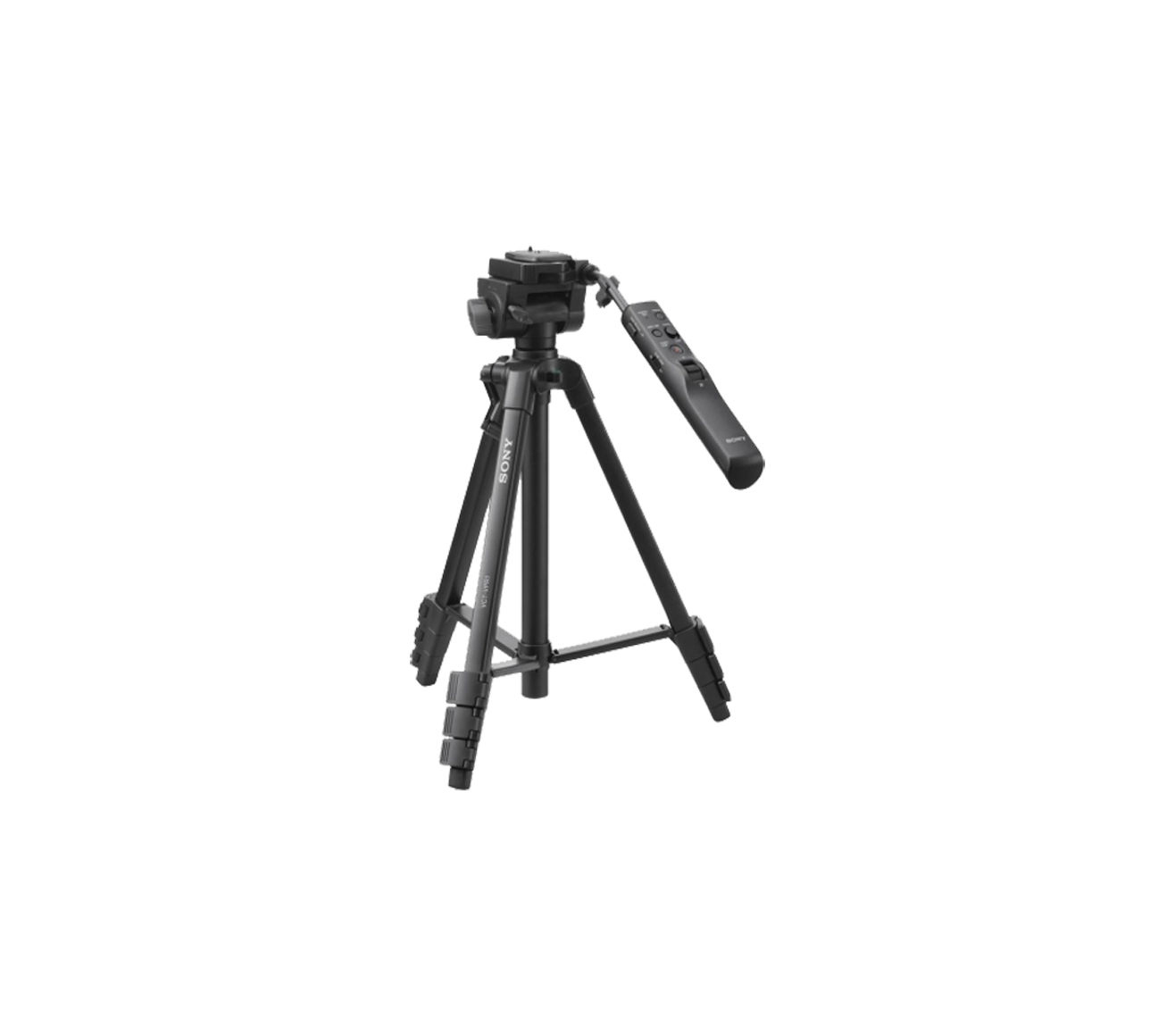 SONY VCT-VPR1 mit Steuerung, Alu- Dreibein Stativ, Schwarz, Höhe offen bis 1465 mm