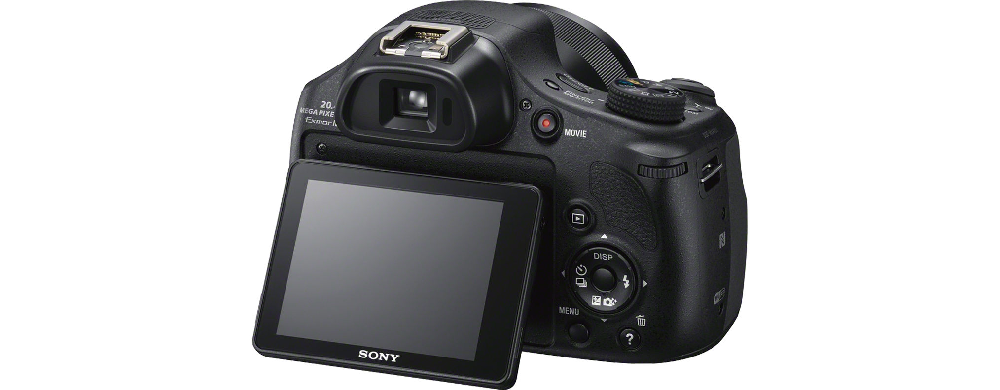 SONY Cyber-shot DSC-HX400 V Zeiss NFC Bridgekamera Schwarz, 50x opt. Zoom, TFT-LCD, Xtra Fine, WLAN