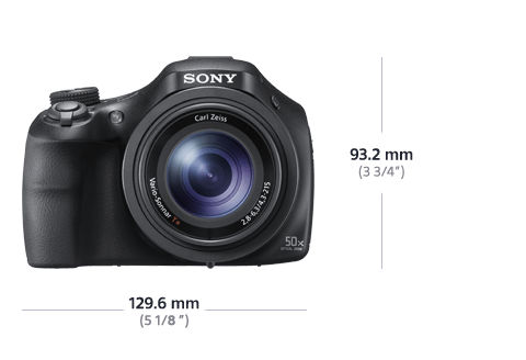SONY Cyber-shot DSC-HX400 V Zeiss NFC Bridgekamera Schwarz, 50x opt. Zoom, TFT-LCD, Xtra Fine, WLAN