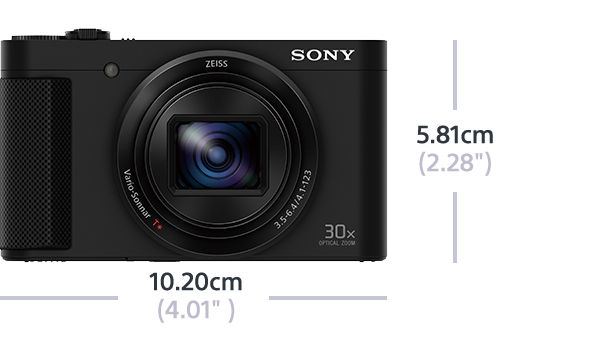 SONY Cyber-shot DSC-HX80 Zeiss NFC Digitalkamera Schwarz, 30x opt. Zoom, Xtra Fine LCD, WLAN