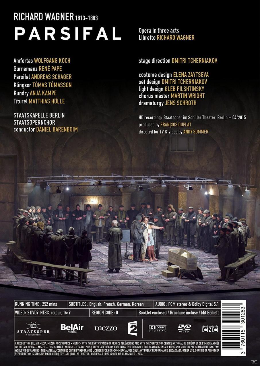 Andreas Schager, Wolfgang Koch, Tómas Tómasson, Staatskapelle Berlin, Anja Kampe, René Pape - Parsifal  - (DVD)