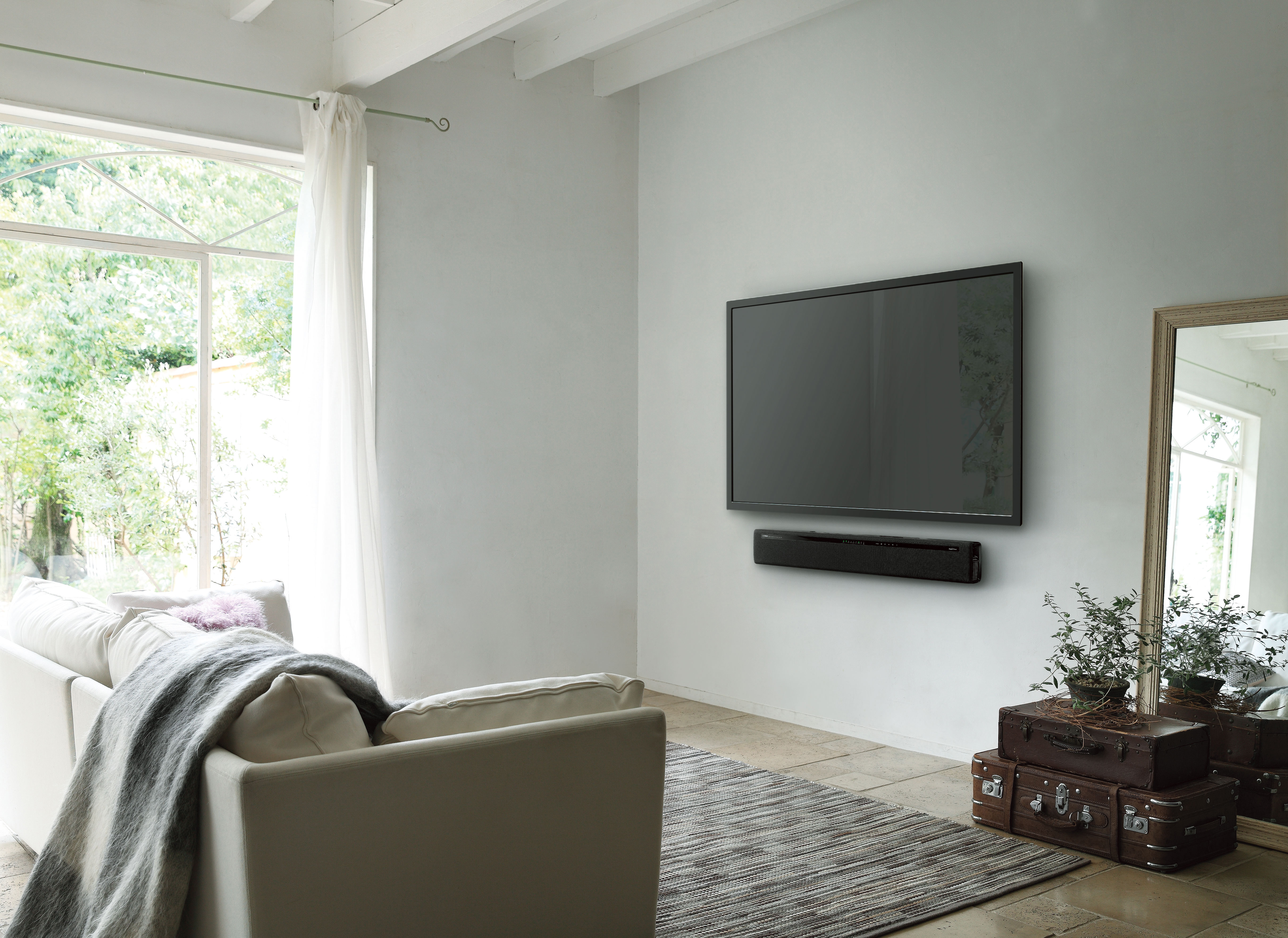YAMAHA YAS-306, Smart Soundbar, Silber