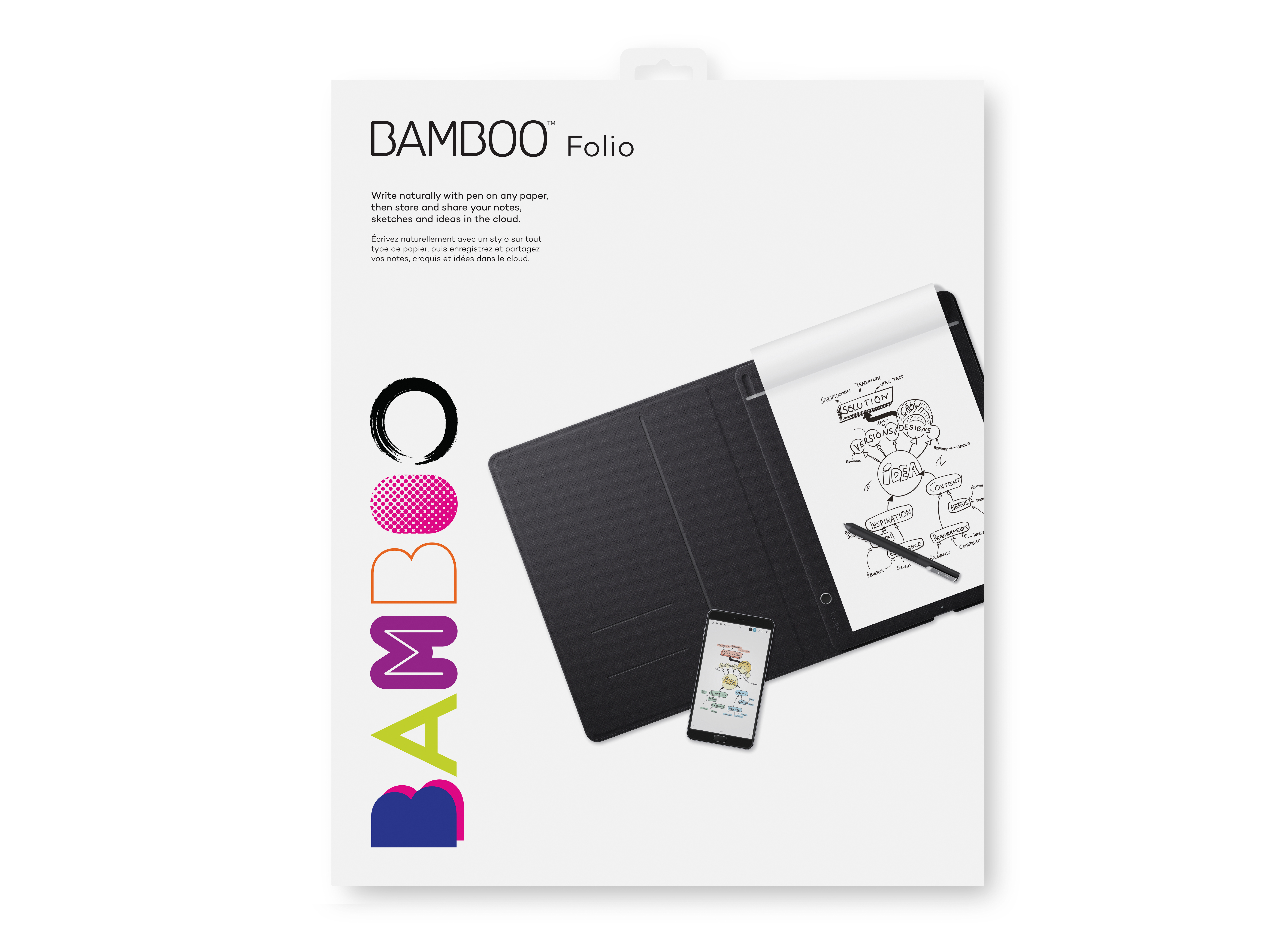 WACOM Bamboo Folio, groß Smartpad Grau/Grau