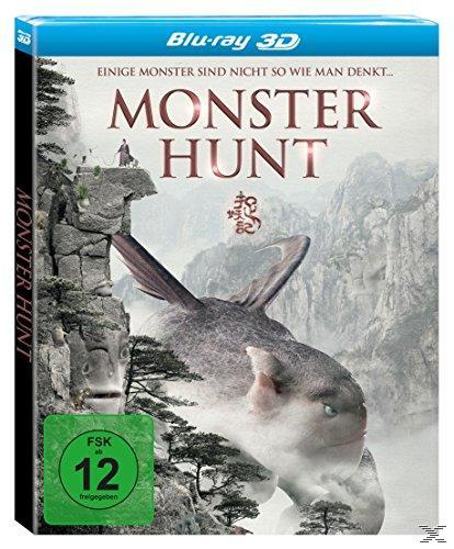 Filmcove, blaue Hülle. Ein Monster mit Hasenkopf auf einem Berg, mit Text: Monster Hunt. Freigegeben ab 12 Jahren.