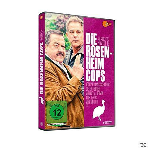 DVD-Cover mit Schauspielern, einem lila Hintergrund und dem Titel der Show.
