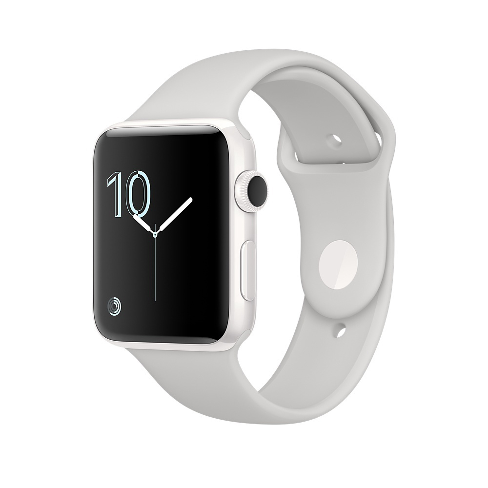 APPLE Watch Series 2 Edition Smartwatch Keramik Polymer, 38 mm, Weiß/Wolke