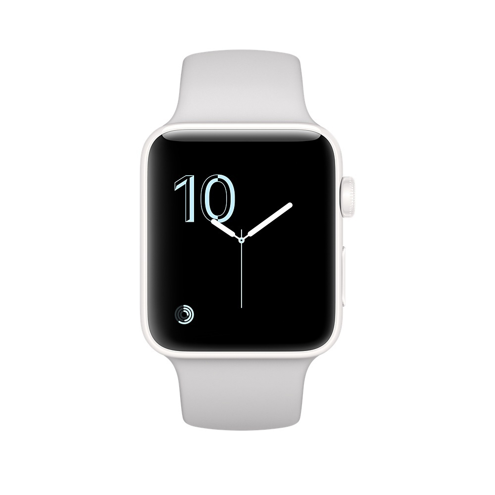 APPLE Watch Series 2 Edition Smartwatch Keramik Polymer, 38 mm, Weiß/Wolke