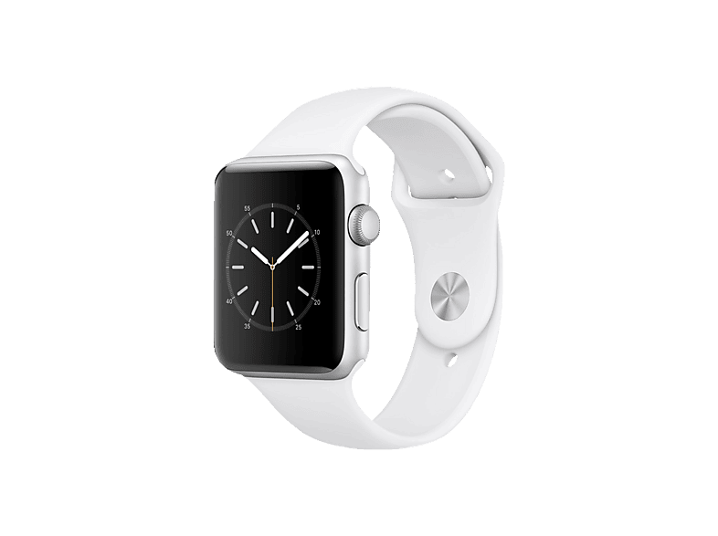 Smart Watch APPLE Watch Series 2 Smart Watch Aluminium Polymer, 42 mm,  Silber/Weiß | MediaMarkt