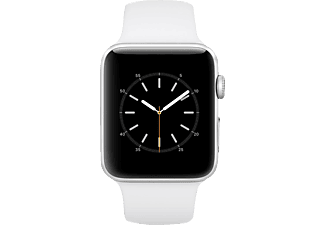 Smart Watch APPLE Watch Series 2 Smart Watch Aluminium Polymer, 42 mm,  Silber/Weiß | MediaMarkt