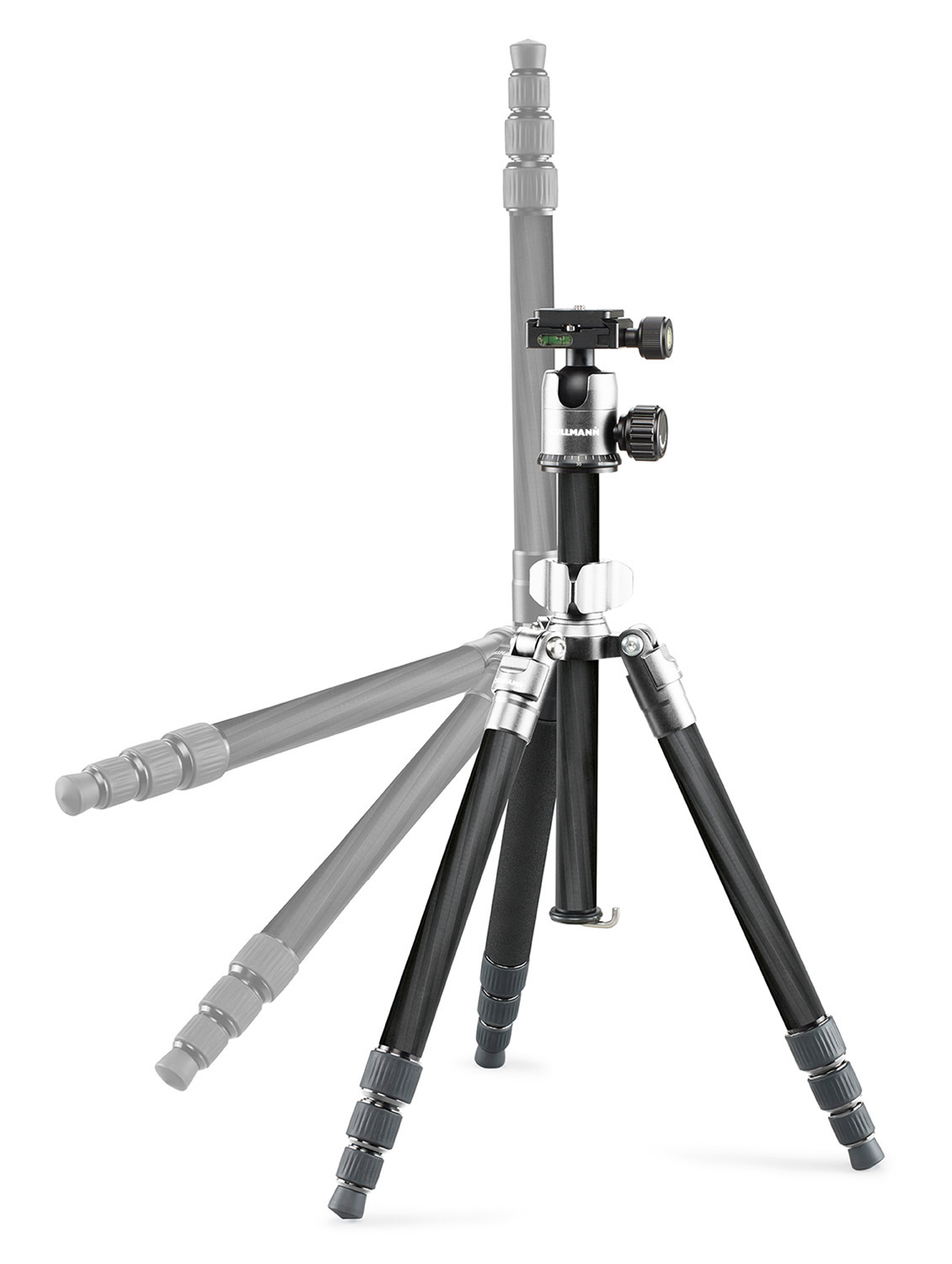 CULLMANN 55466 Mundo 525 MC Stativ, Silber, Höhe offen bis 1595 mm