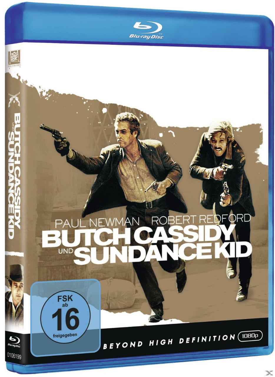 Blu-ray-Cover: Paul Newman und Robert Redford in einem Western. Der Titel lautet 'Butch Cassidy and the Sundance Kid'.
