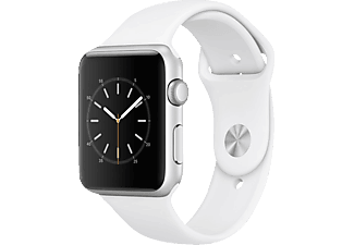 APPLE Watch Series 1 - Smartwatch (42 mm, Fascia sportiva, Argento/Bianco)