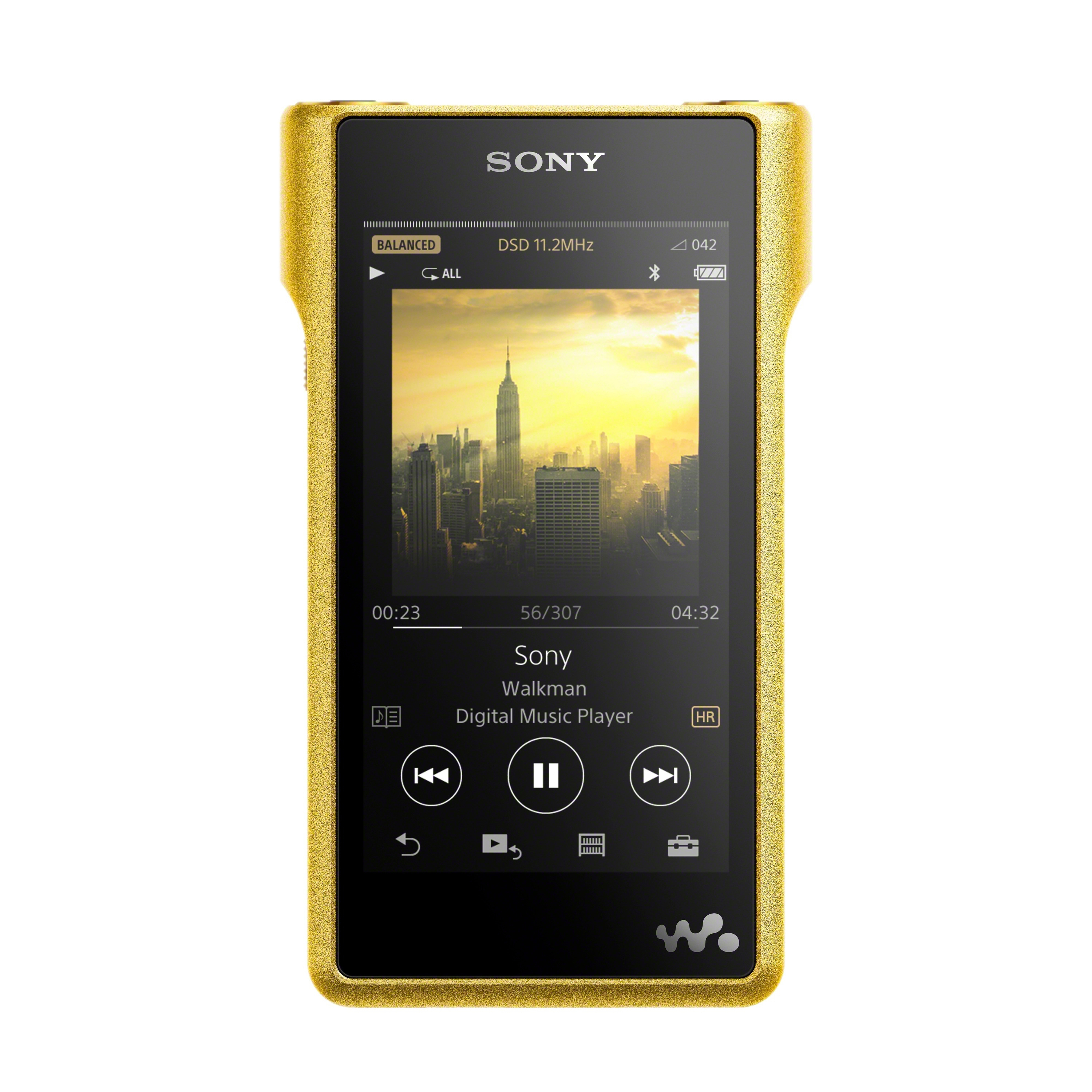 SONY NW-WM1Z MP3-Player 256 GB, Gelb/Schwarz