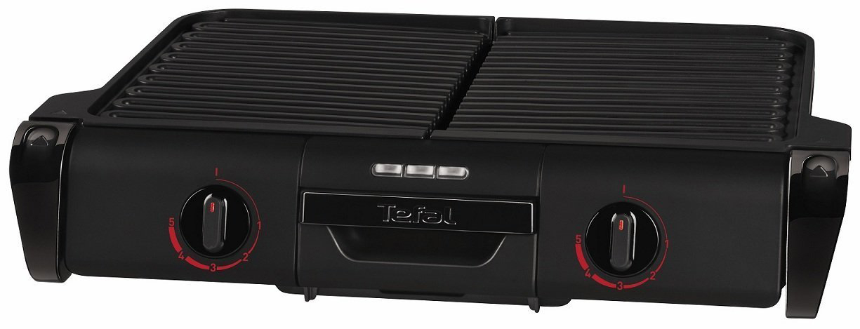 TEFAL TG8008 Family Elektrogrill, Schwarz (2400 Watt)