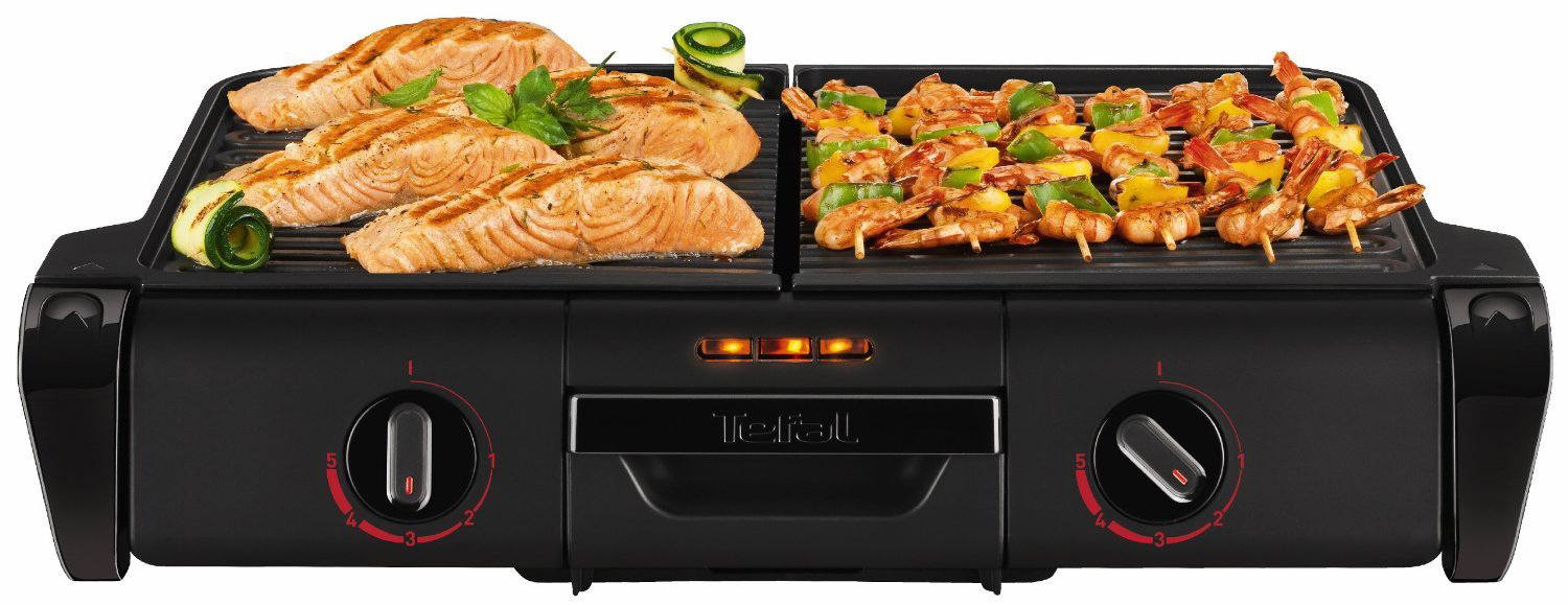TEFAL TG8008 Family Elektrogrill, Schwarz (2400 Watt)