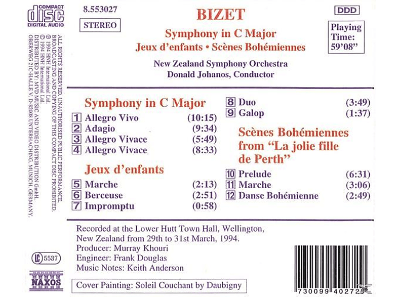 Thumbnail - New Zeal So, Donald/nzso Johannos - Sinfonie C-Dur/+ (CD)